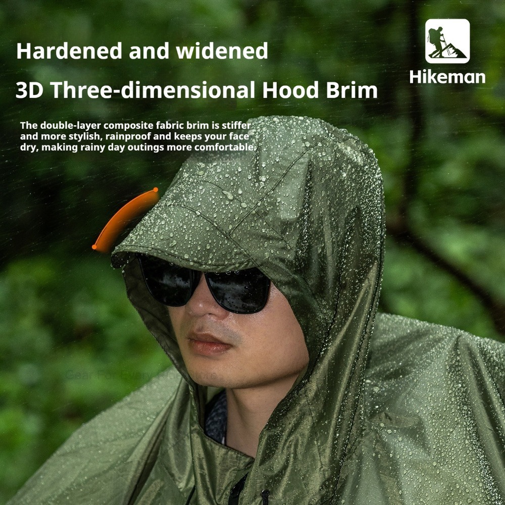 เสื้อกันฝนน้ำหนักเบาพิเศษพร้อม - Camping Rain Poncho บทวิจารณ์และราคา