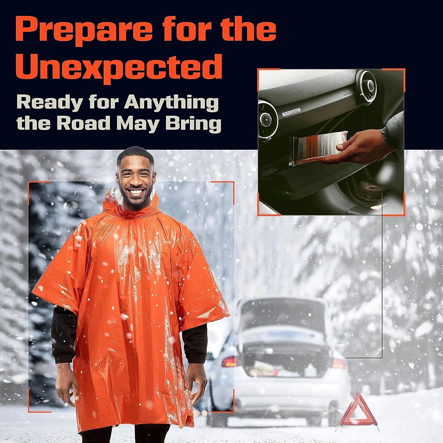เสื้อกันฝนฉุกเฉิน ผ้าห่มกันหนา - Camping Rain Poncho บทวิจารณ์และราคา