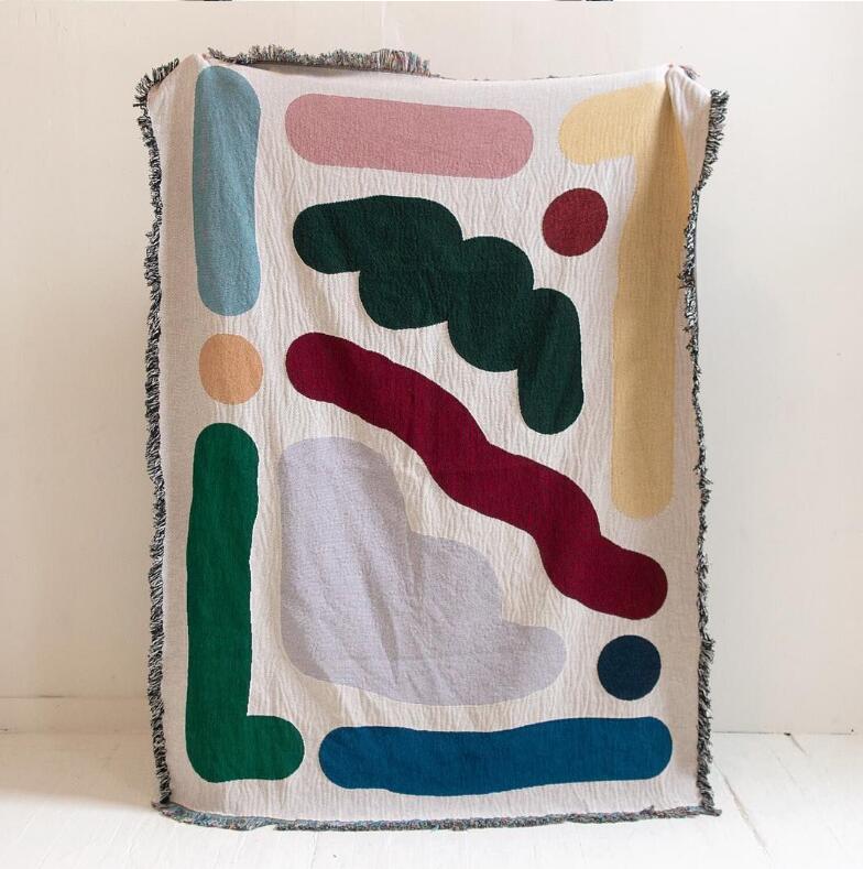 สีเส้นผ้าฝ้าย Camping ผ้าห่มผ้ - Outdoor Camping Rugs บทวิจารณ์และราคา