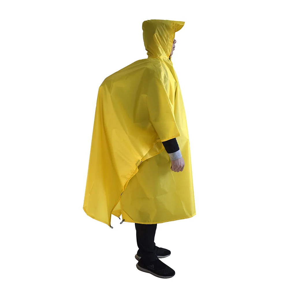เสื้อกันฝน 3 In 1 เดินป่า Ponc - Camping Rain Poncho บทวิจารณ์และราคา